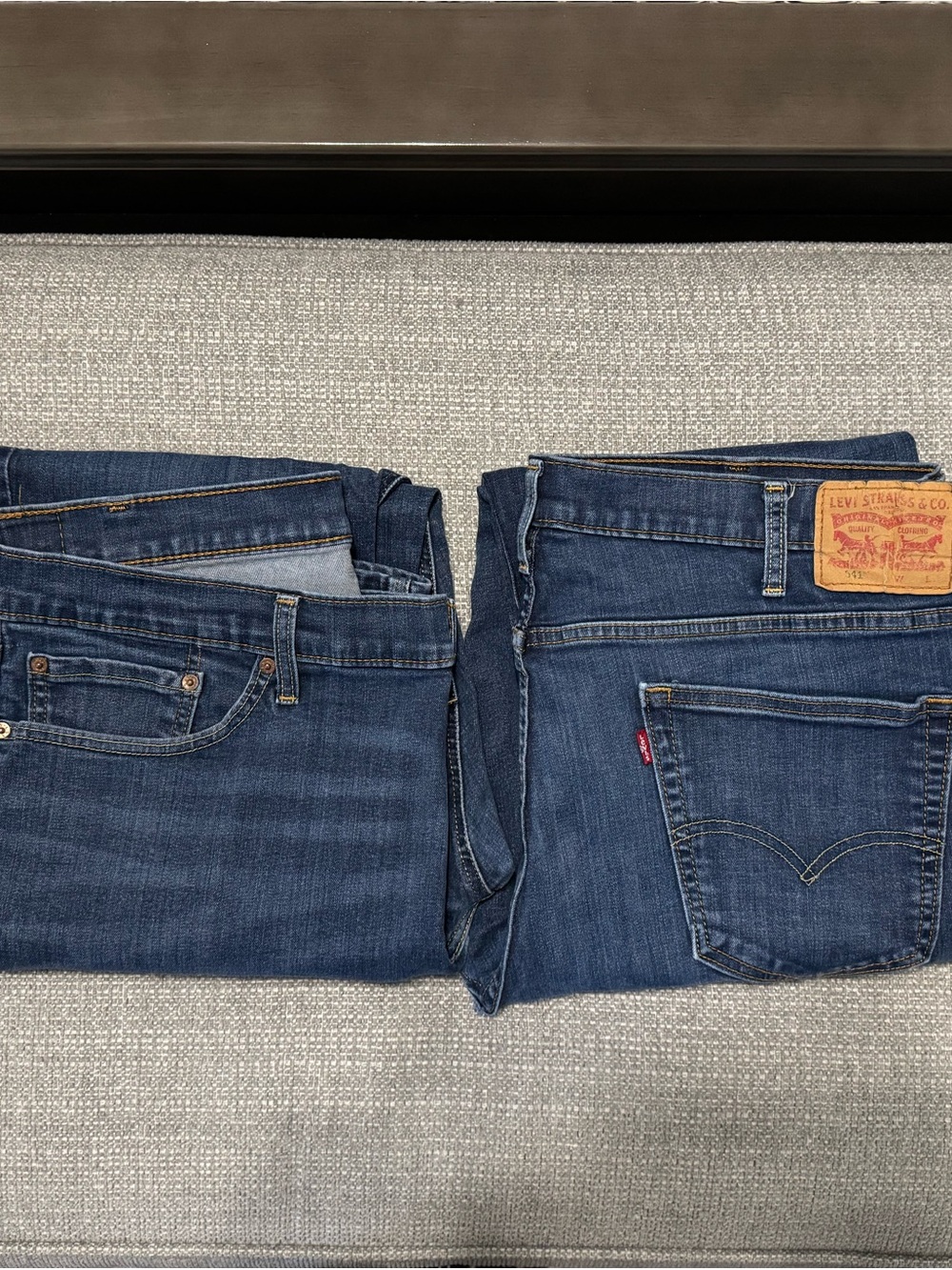 Levi's Dark Blue Denim Jeans Pair